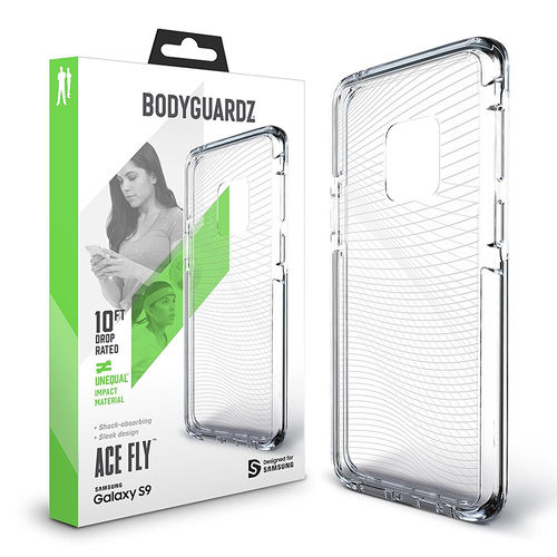 BodyGuardz Ace Fly Unequal Shockproof Case for Samsung Galaxy S9 - Clear